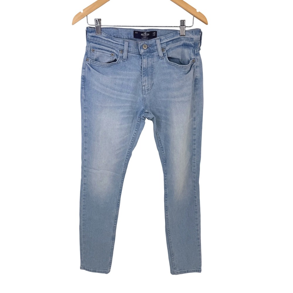 Hollister Jeans Mens 28x32 Light‎ Blue Skinny Epic Flex Stretch Denim Pants